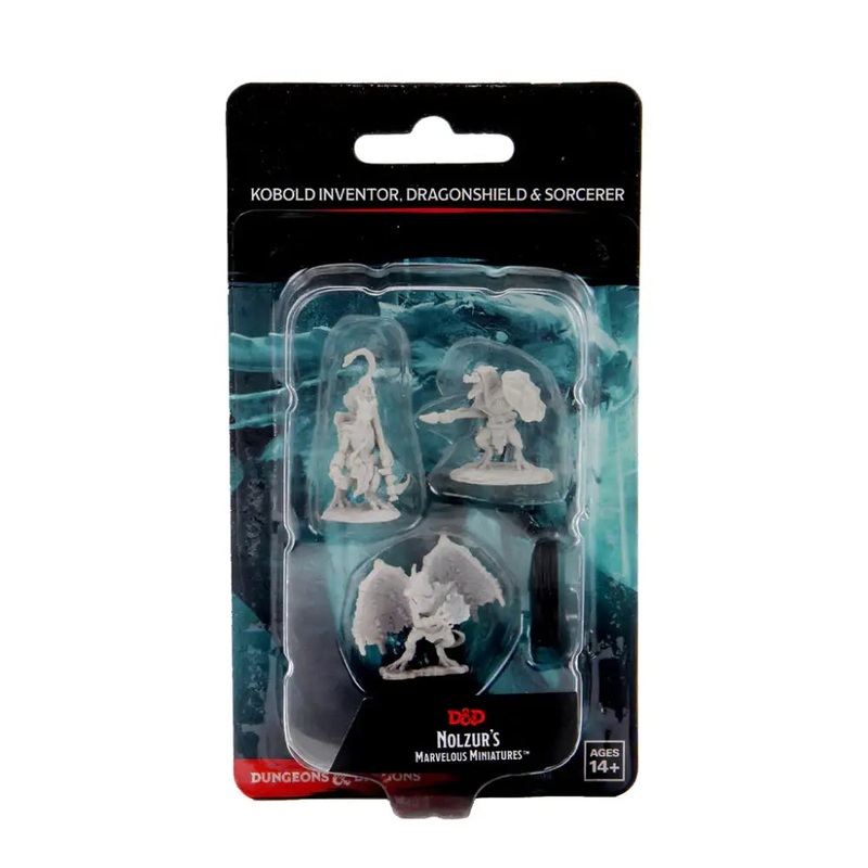 WizKids Unpainted Kobold Inventor Dragonshield and Sorcerer (3)