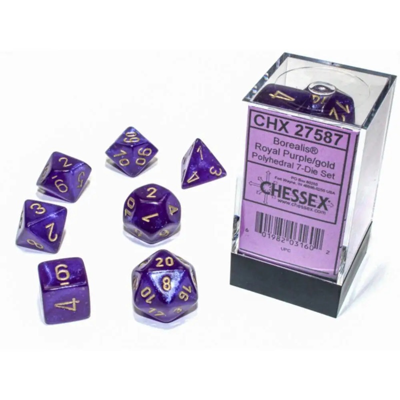 Chessex Borealis Luminary Royal Purple w/Gold