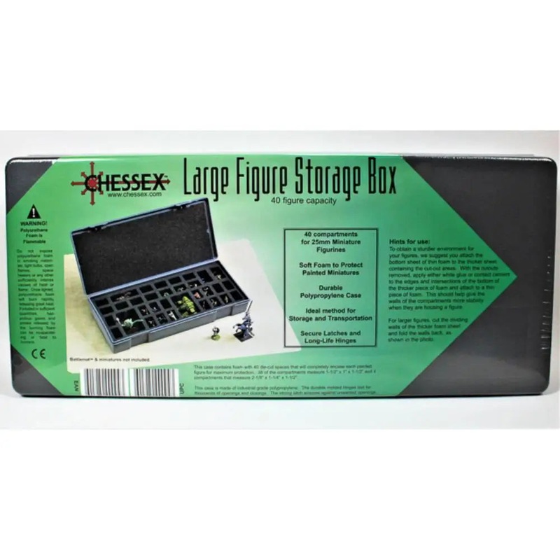 Chessex Very Large Figure Storage Box- 40 miniatures capacity