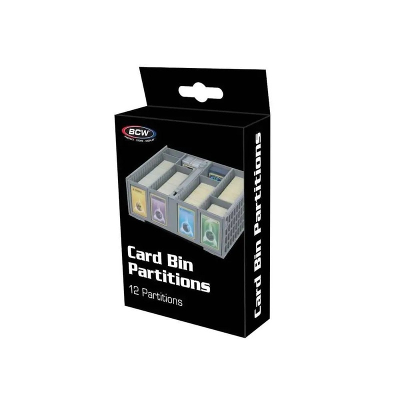 Collectible Card Bin Partitions