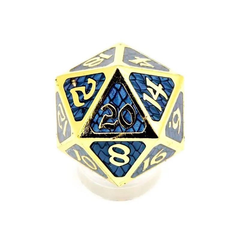 Drakona Khaos Erebus Metal Polyhedral (D&D) Dice