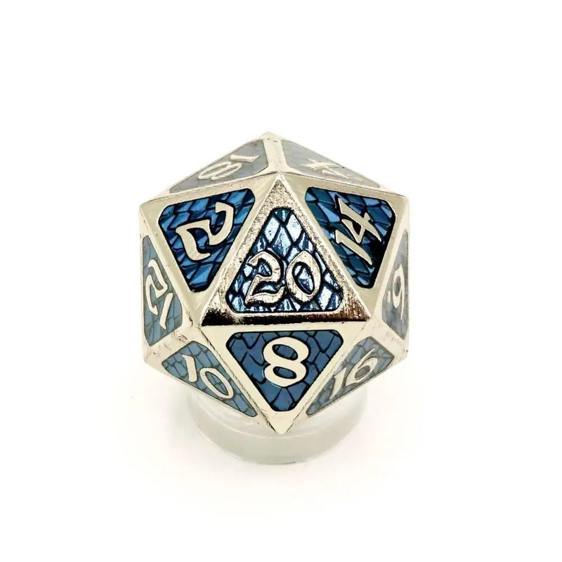Drakona Khaos Nyx Metal Polyhedral (D&D) Dice