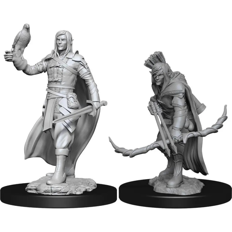 WizKids Unpainted Elf Male Ranger (2)