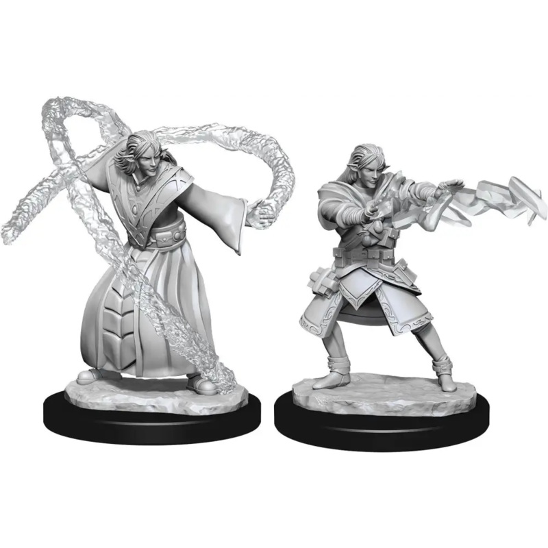 WizKids Unpainted Elf Male Wizard (2)