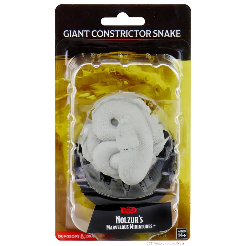 WizKids Unpainted Giant Constrictor Snake