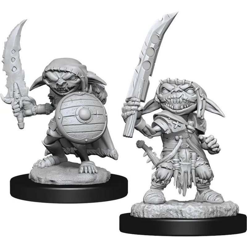 WizKids Unpainted Goblin Male Fighter (2)