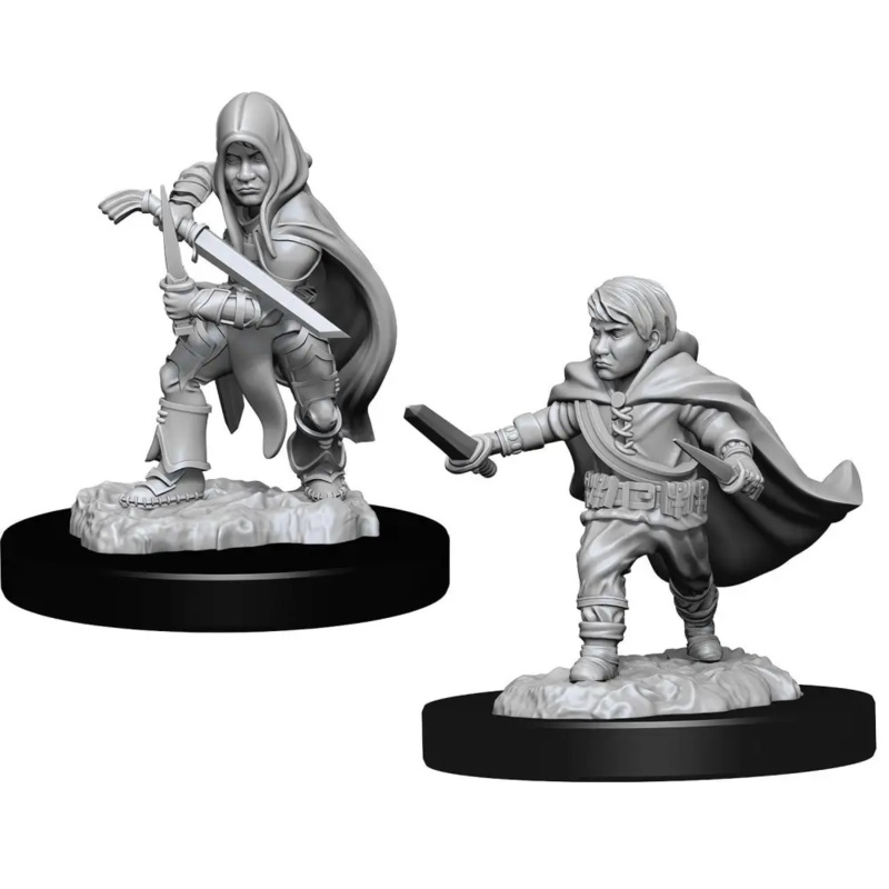 WizKids Unpainted Halfling Male Rogue (2)