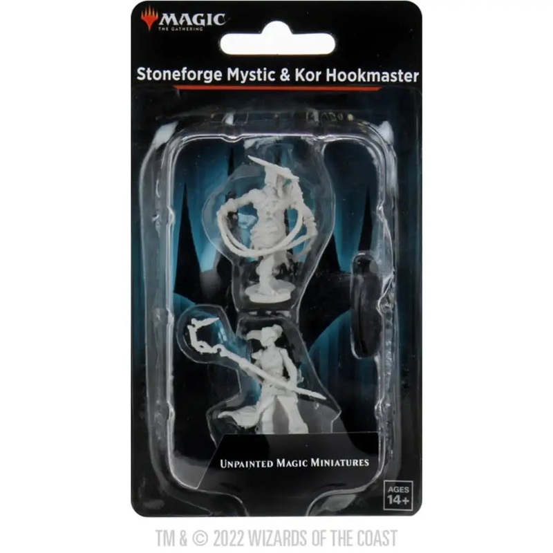 WizKids Unpainted Magic the Gathering Stoneforge Mystic and Kor Hookmaster (Fighter/Rogue/Wizard) (2)