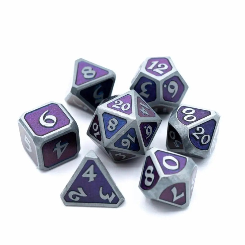 Dreamscape Deep Space Metal Polyhedral (D&D) Dice Set