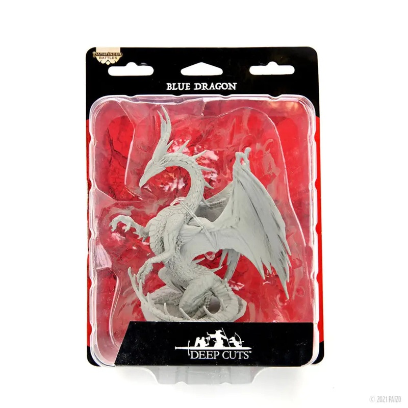 WizKids Unpainted Blue Dragon
