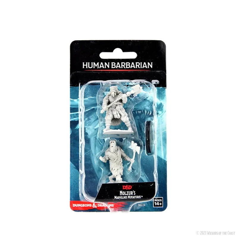 WizKids Unpainted Human Male Barbarian (2)