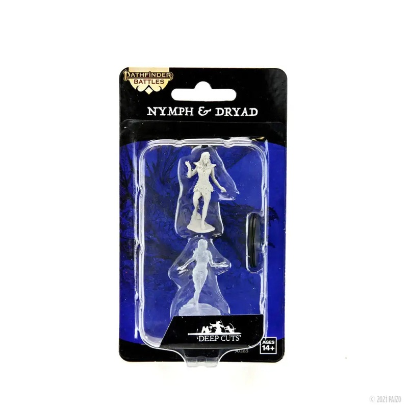 WizKids Unpainted Nymph and Dryad (2)