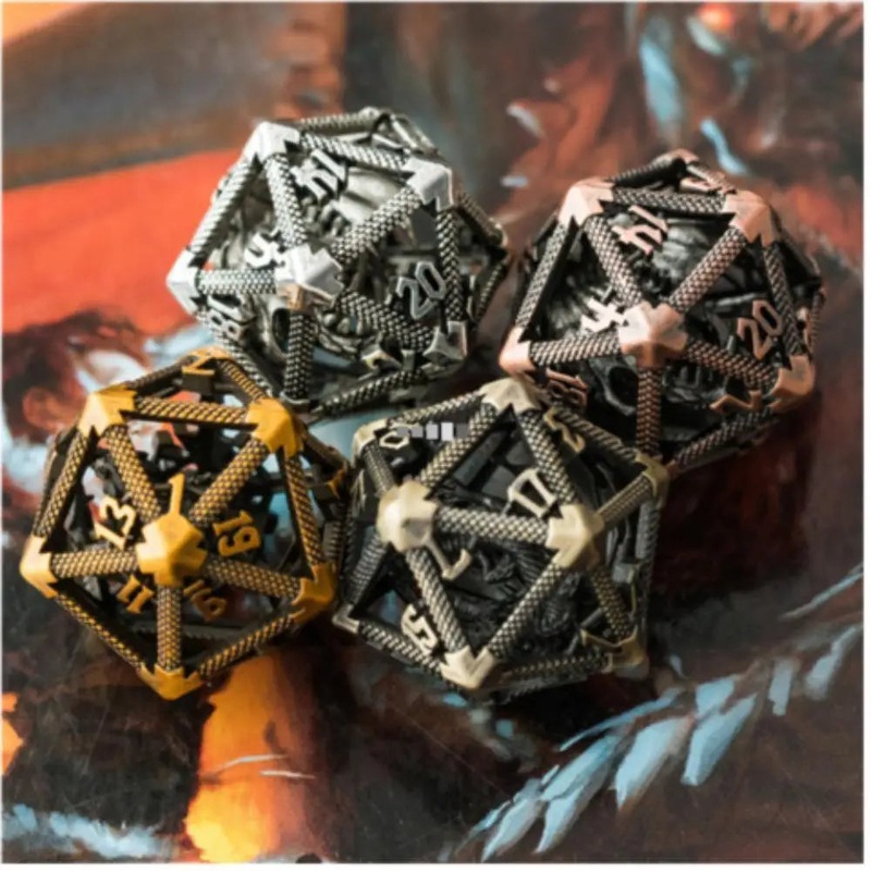 Dragon Keep Hollow Metal d20