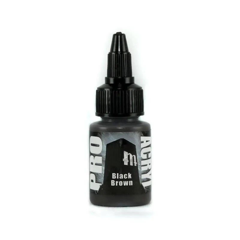 Monument Black Brown Acrylic Paint 22ml Bottle