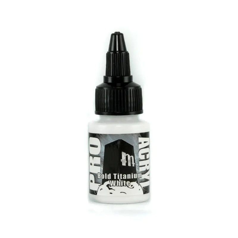 Monument Bold Titanium White Acrylic Paint 22ml Bottle