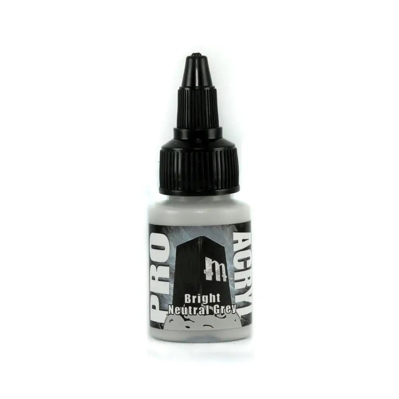 Monument Bright Neutral Grey Acrylic Paint 22ml Bottle