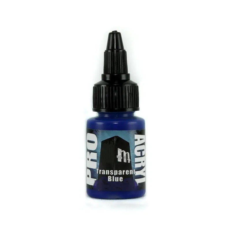 Monument Transparent Blue Acrylic Paint 22ml Bottle