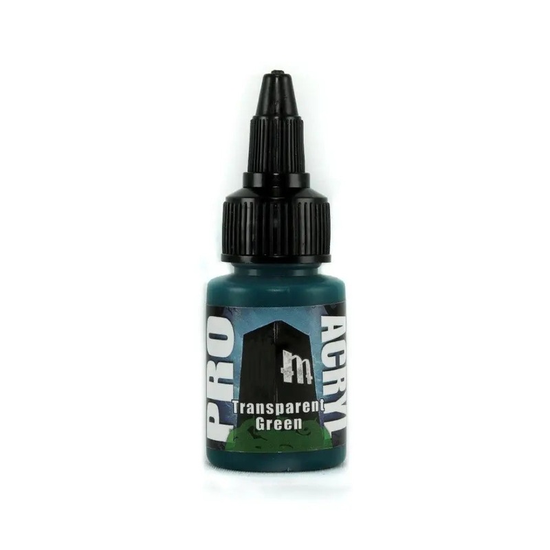Monument Transparent Green Acrylic Paint 22ml Bottle
