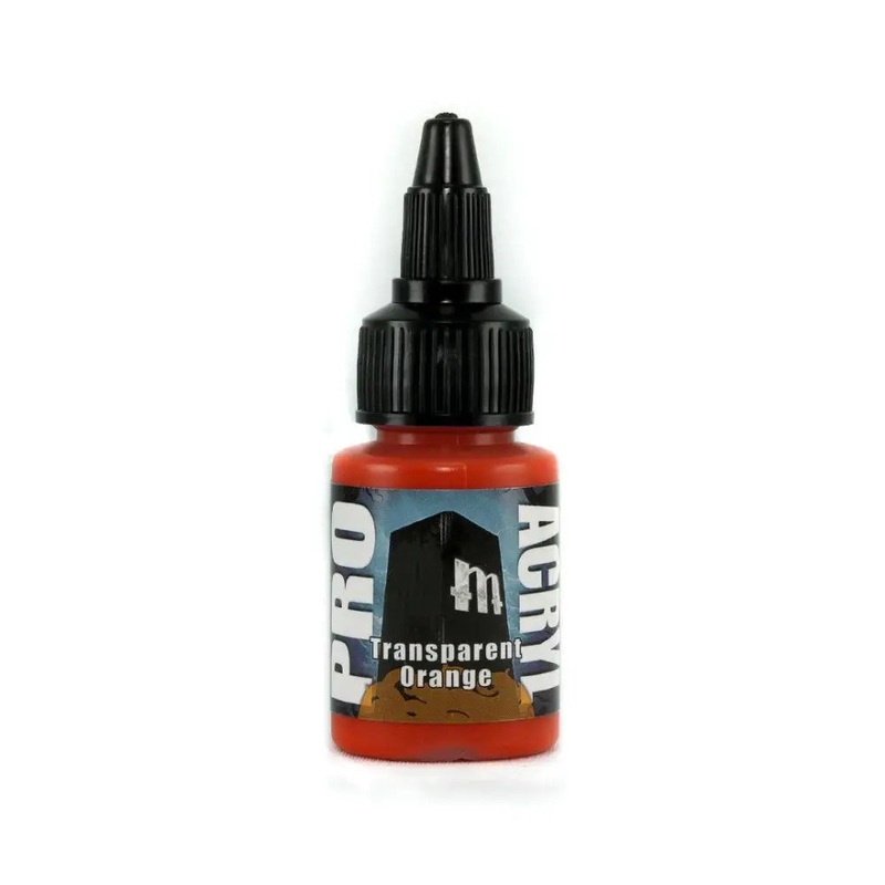 Monument Transparent Orange Acrylic Paint 22ml Bottle