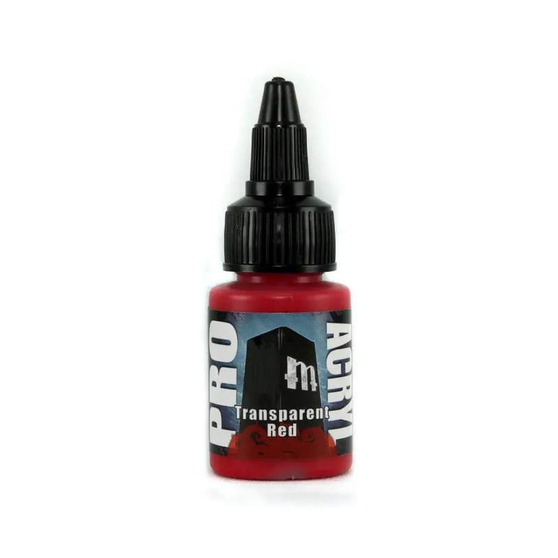 Monument Transparent Red Acrylic Paint 22ml Bottle