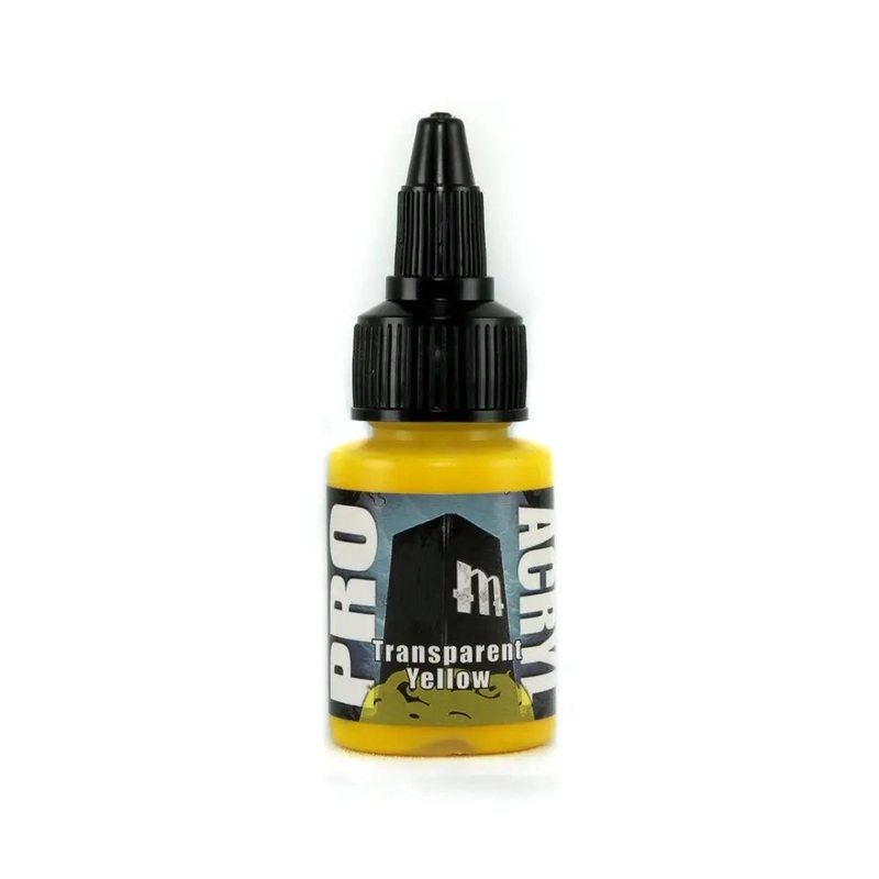 Monument Transparent Yellow Acrylic Paint 22ml Bottle