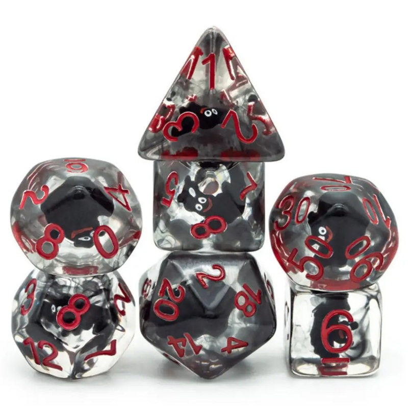 Vampire Bats Polyhedral (D&D) Dice Set (7)