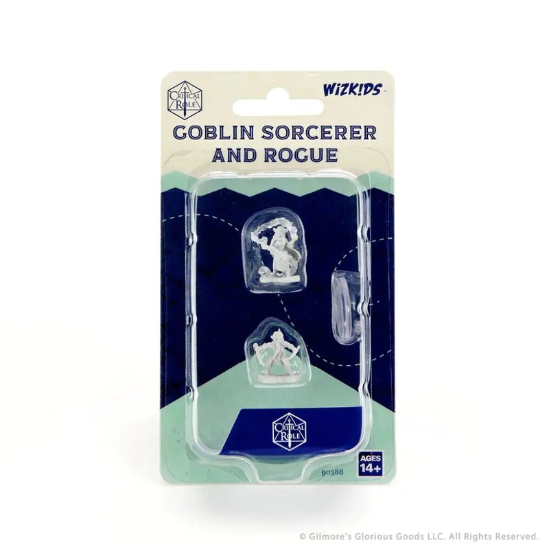 WizKids Unpainted Critical Role Goblin Sorceror and Rogue Female (2)