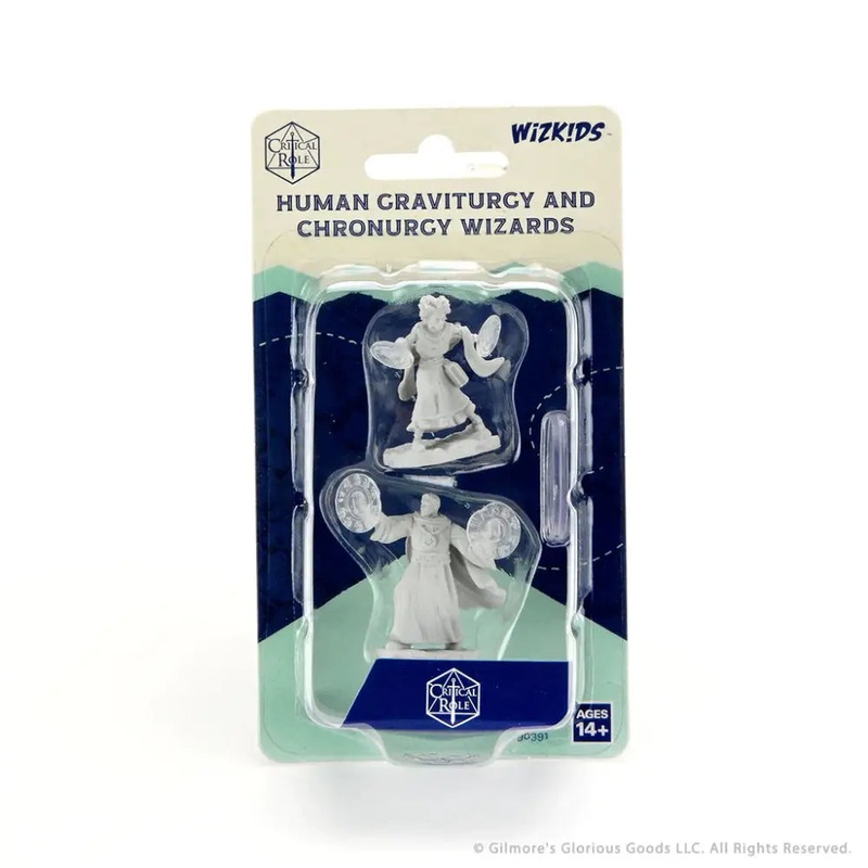 WizKids Unpainted Critical Role Human Graviturgy and Chronurgy Wizards Female (2)