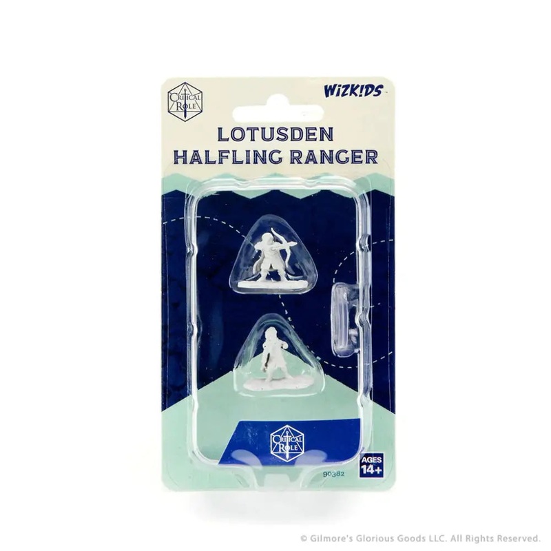 WizKids Unpainted Critical Role Lotusden Halfling Ranger Male (2)