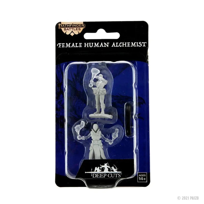 WizKids Unpainted Human Female Alchemist (2)