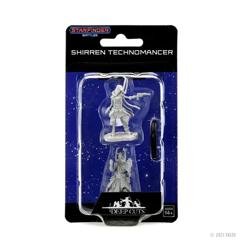 WizKids Unpainted Starfinder Shirren Technomancer (2)