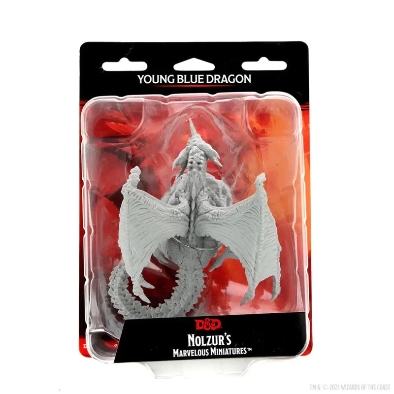 WizKids Unpainted Young Blue Dragon
