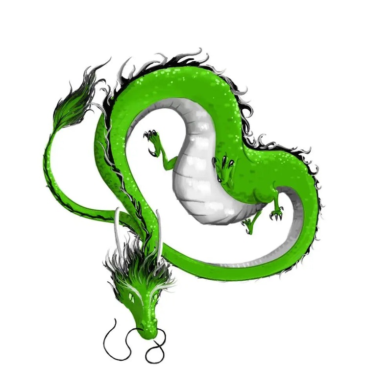 Aromantic Pride Dragon Sticker
