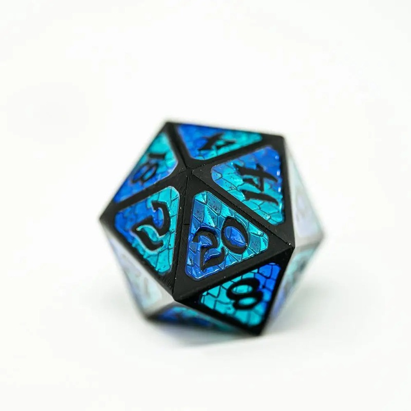 Drakona Embers Sein Metal Polyhedral (D&D) Dice