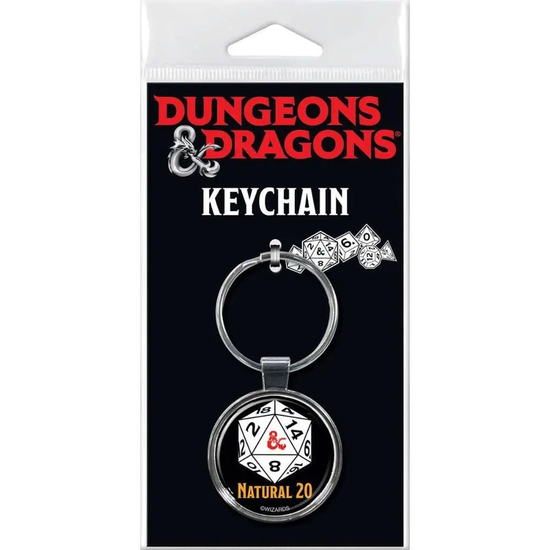 Dungeons and Dragons Natural 20 Keychain