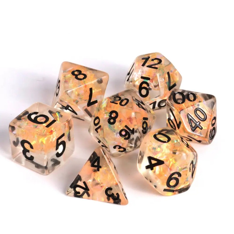 Fire Dance Polyhedral (D&D) Dice Set (7)