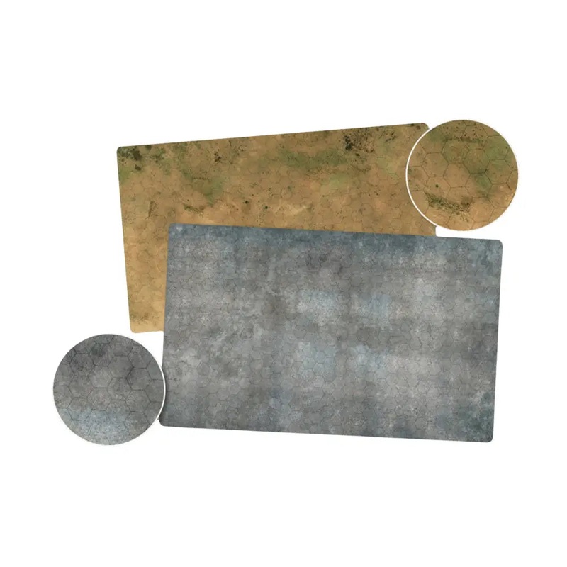 Hextech: Battlefield in a Box Reversible Game Mat 2 36" x 22" Arid, Urban