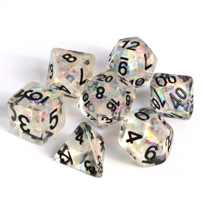 Sheer Frost Polyhedral (D&D) Dice Set (7)