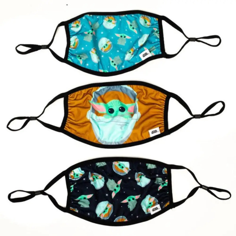 Star Wars Mandalorian Grogu Face Coverings 3-Pack