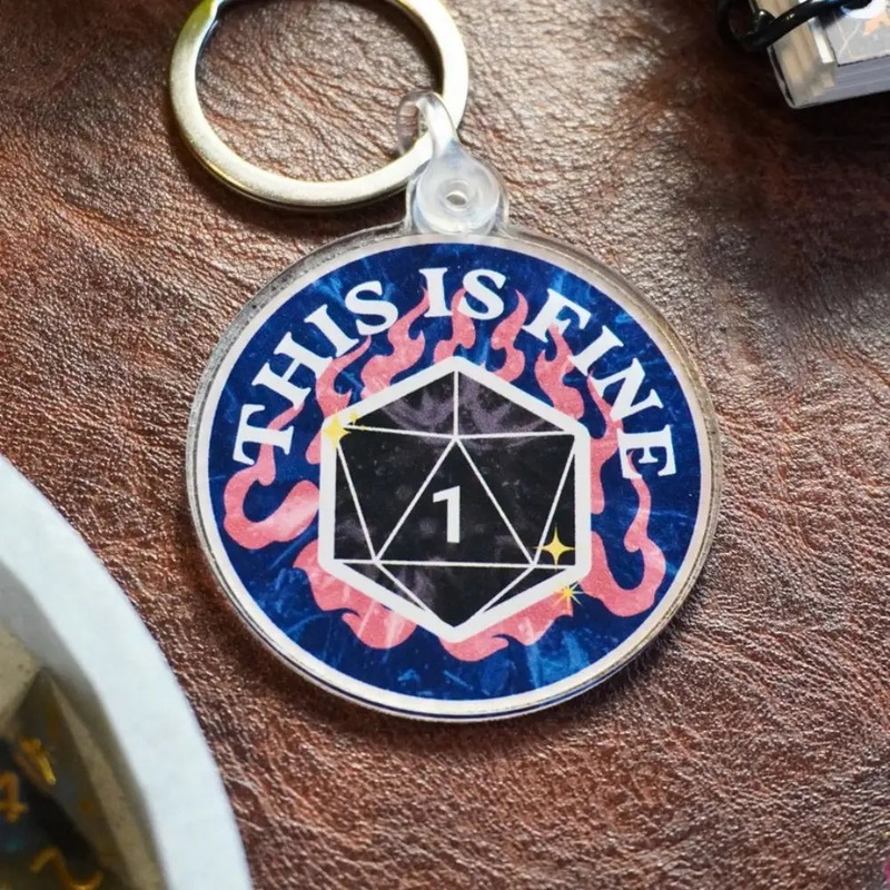 This is Fine Nat 1 Keychain