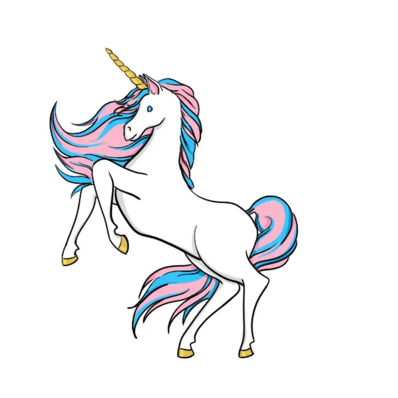 Transgender Pride Unicorn Sticker
