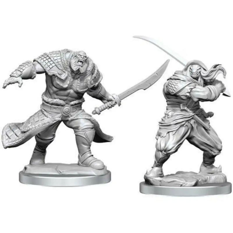 WizKids Unpainted Magic the Gathering Zurgo Helmsmasher & Unyielding Krumar (2)