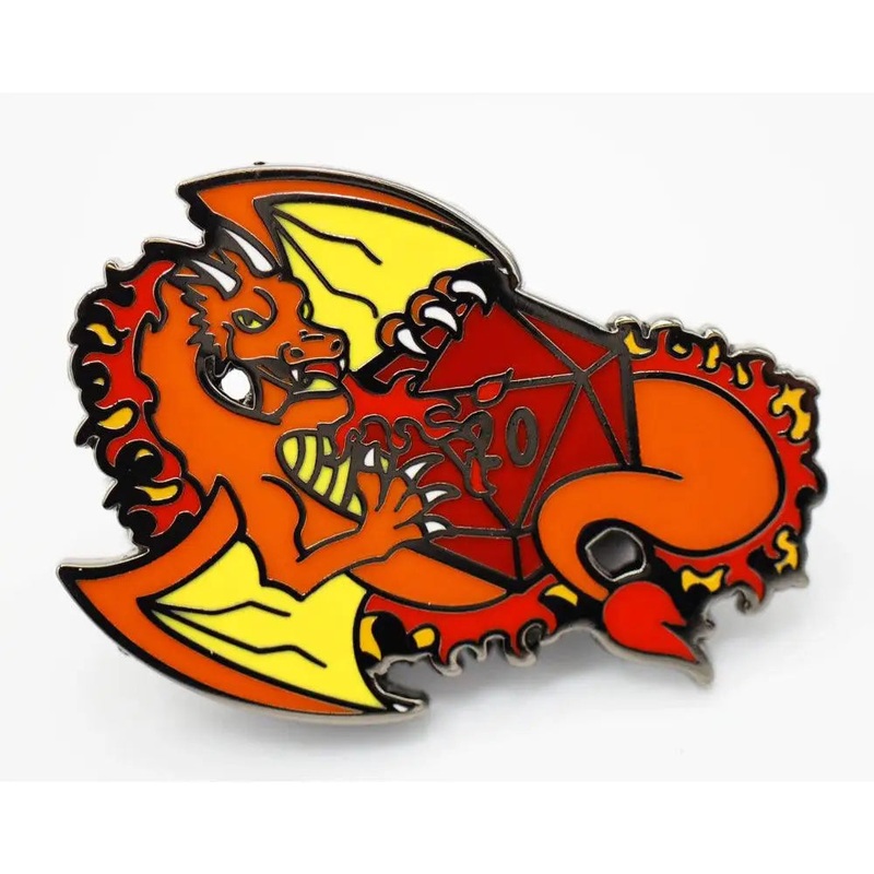 Dice Dragon Pins