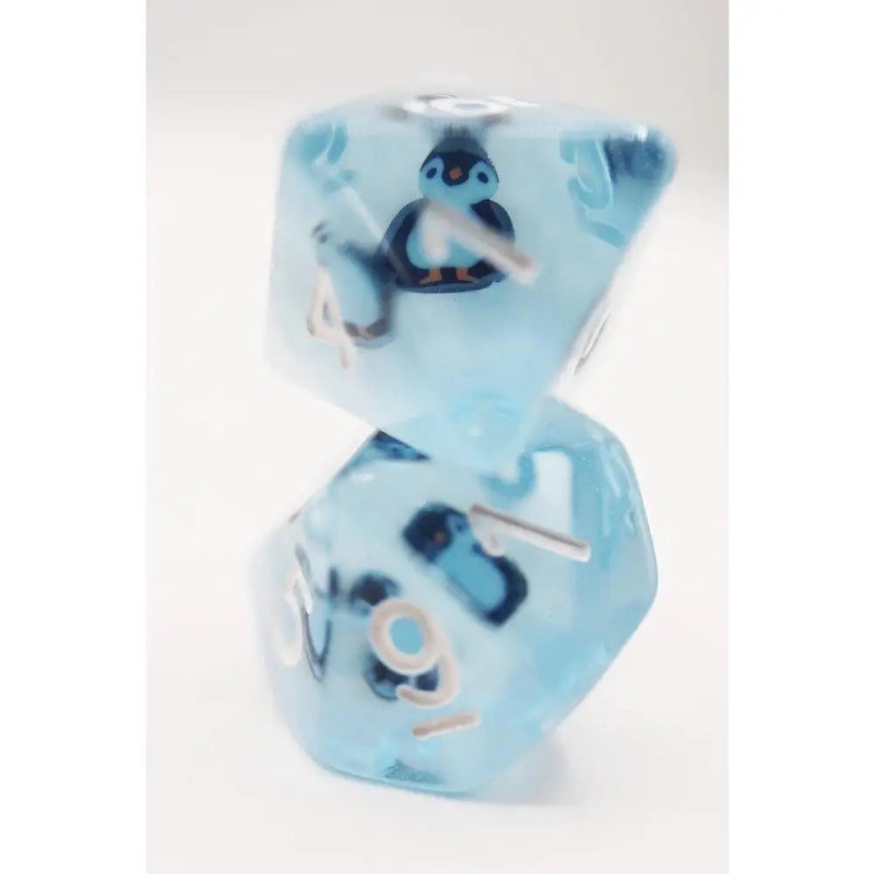 Frozen Penguin Polyhedral (D&D) Dice Set (7)