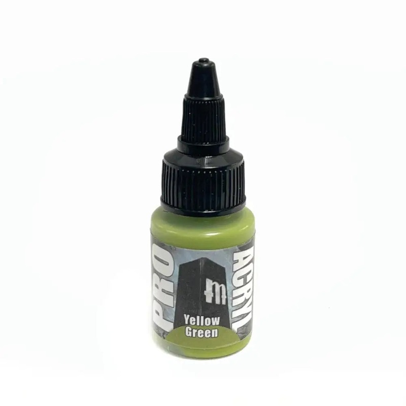 Monument Yellow Green Acrylic Paint 22ml Bottle