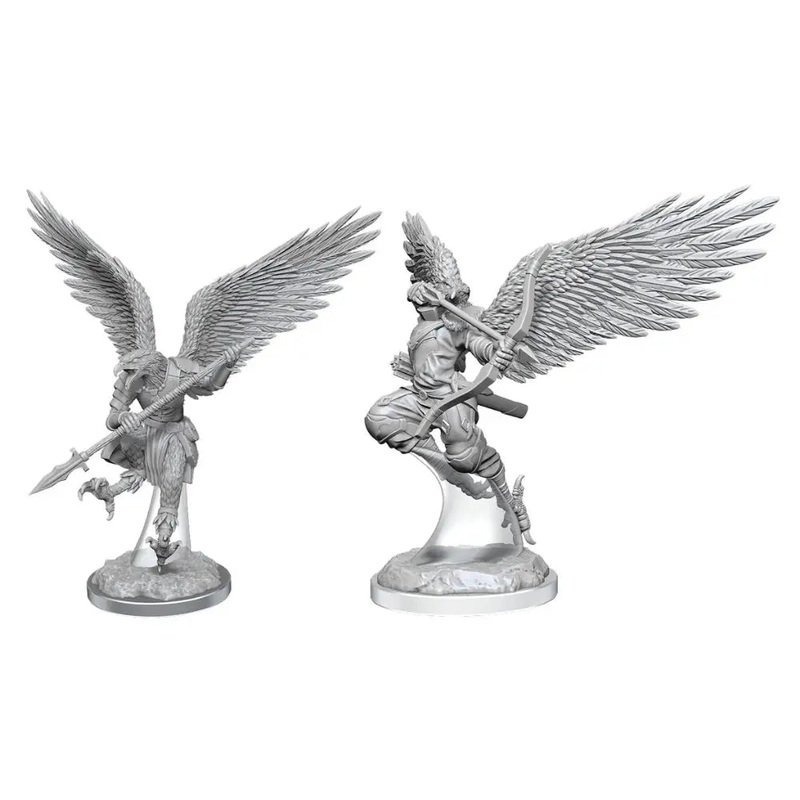 WizKids Unpainted Aarakocra Fighters (2)