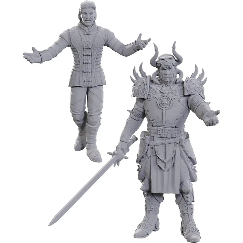 WizKids Unpainted Baldur's Gate Sarevok Anchev and Raphael