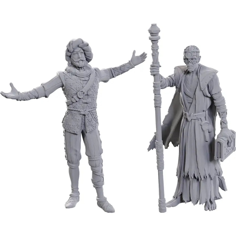 WizKids Unpainted Baldur's Gate Volo and Withers