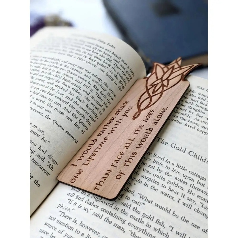 Arwen's Evenstar Wooden Bookmark