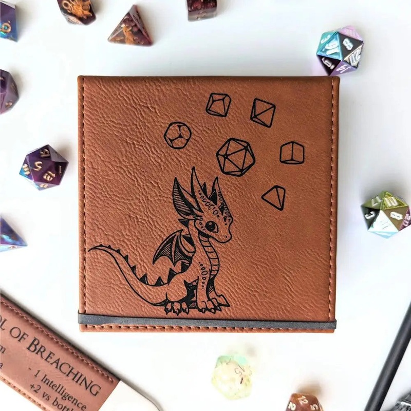 Baby Dice Dragon - Vegan Leather Dice Box